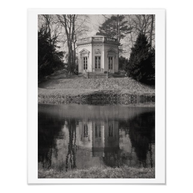 Belvedere Teahouse i Black & White Fototryck (Framsidan)