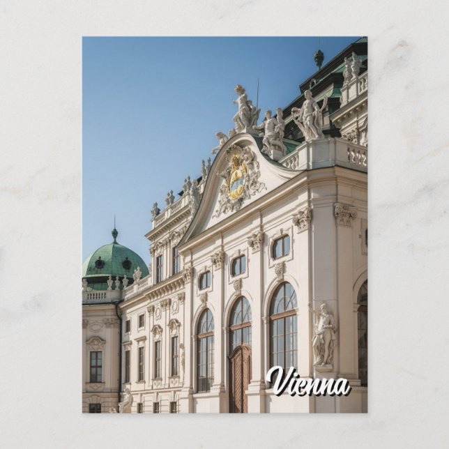 Belvedere Wien Austria Travel Vykort (Framsida)