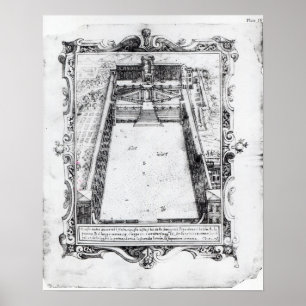 Belvederedomstolen på Vaticanen Rome, 1581 Poster