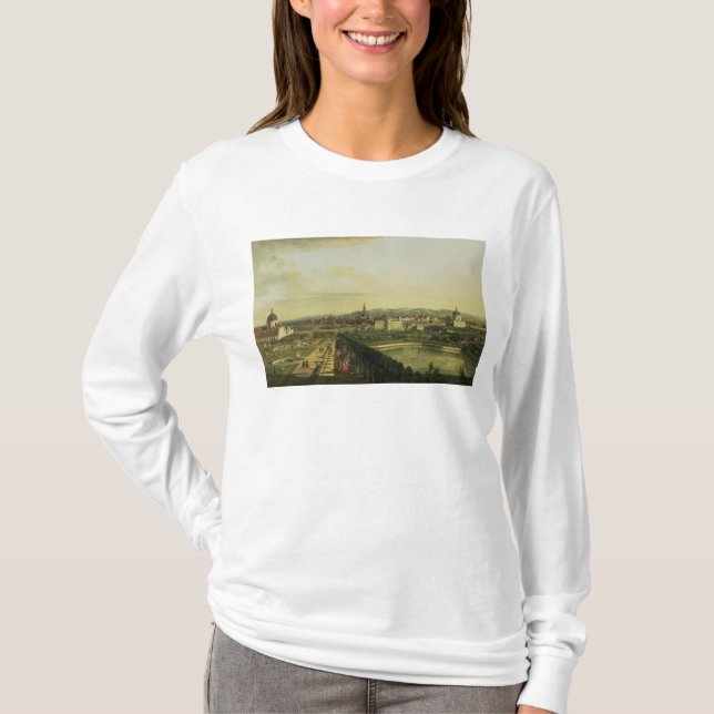 Belvederen från Gesehen, Wien Tee Shirt (Framsida)
