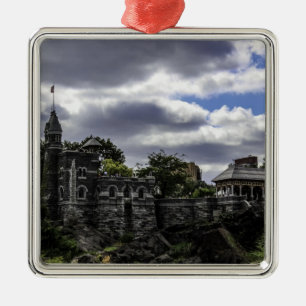 Belvedereslott i Central Park, New York Julgransprydnad Metall