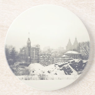 Belvedereslott i vintern i Central Park Underlägg