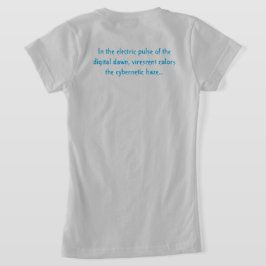 Belysande elektrisk puls t shirt