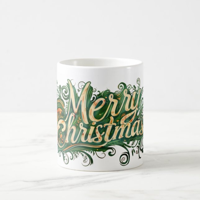 Belysande illustration av God jul Kaffemugg (Center)
