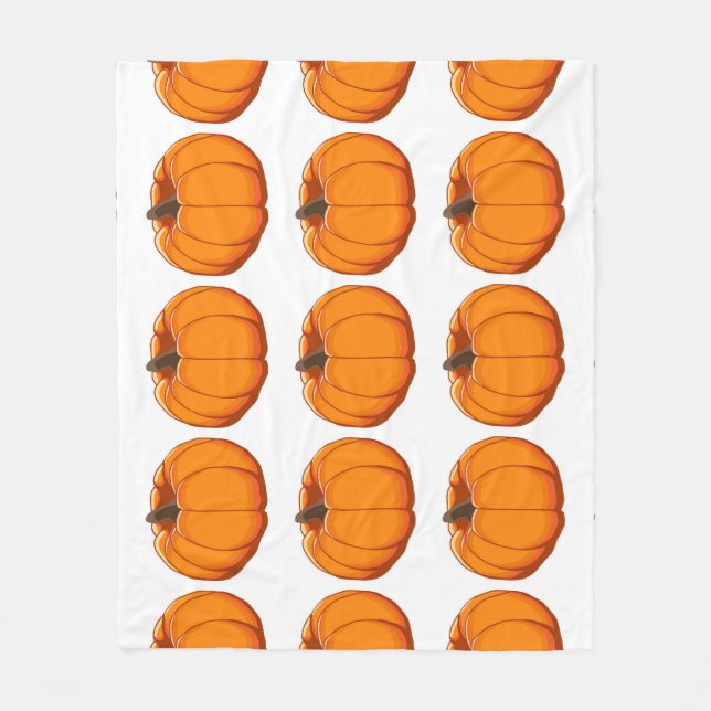 Belysande illustration av gult pumpa mönster. fleecefilt (Framsidan)