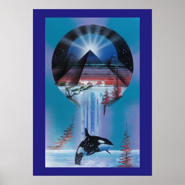 Belysande ljusavtryck poster (Framsidan)