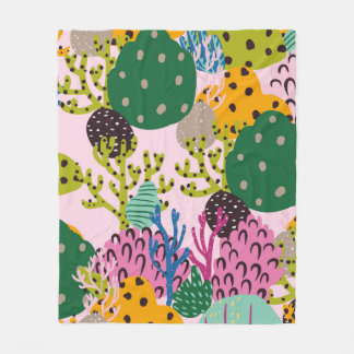 Belysande undervattensillustration mönster med vac fleecefilt