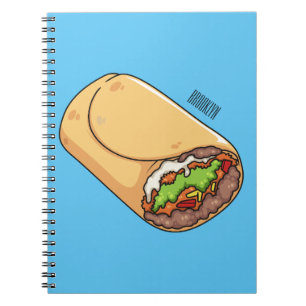 Belysning av Burritos tecknad Anteckningsbok
