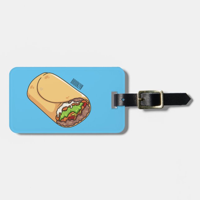 Belysning av Burritos tecknad Bagagebricka (Horisontell Framsida)