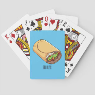 Belysning av Burritos tecknad Casinokort