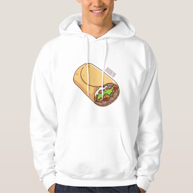 Belysning av Burritos tecknad Hoodie (Framsida)