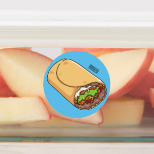 Belysning av Burritos tecknad Klistermärke