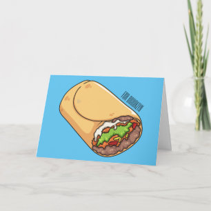 Belysning av Burritos tecknad Kort