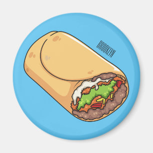 Belysning av Burritos tecknad Magnet