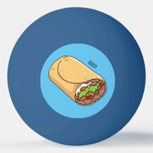 Belysning av Burritos tecknad Pingisboll