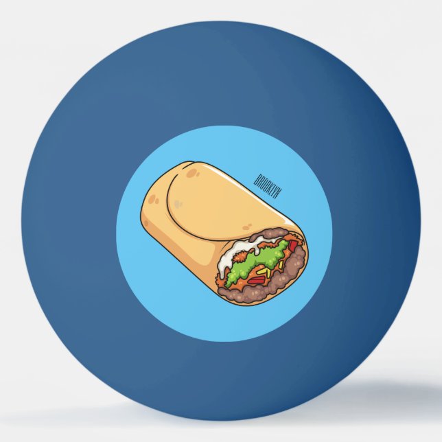 Belysning av Burritos tecknad Pingisboll (Framsidan)