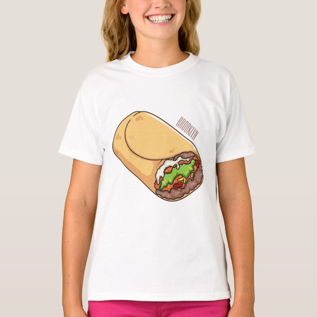 Belysning av Burritos tecknad T Shirt (Framsida)