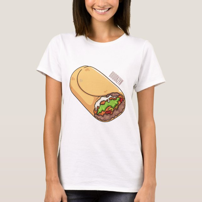 Belysning av Burritos tecknad T Shirt (Framsida)