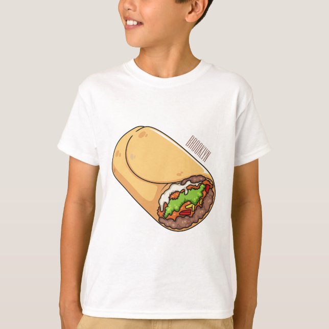 Belysning av Burritos tecknad T Shirt (Framsida)