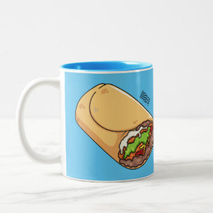 Belysning av Burritos tecknad Två-Tonad Mugg