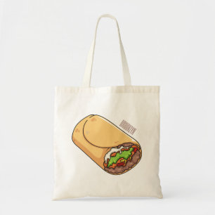 Belysning av Burritos tecknad Tygkasse