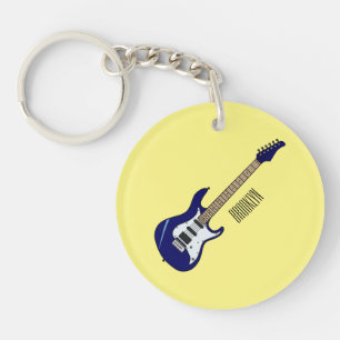 Belysning av elektrisk gitarr-tecknad