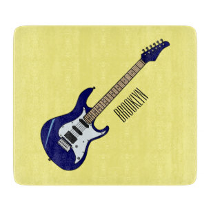 Belysning av elektrisk gitarr-tecknad