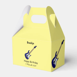 Belysning av elektrisk gitarr-tecknad presentaskar