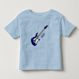 Belysning av elektrisk gitarr-tecknad t shirt