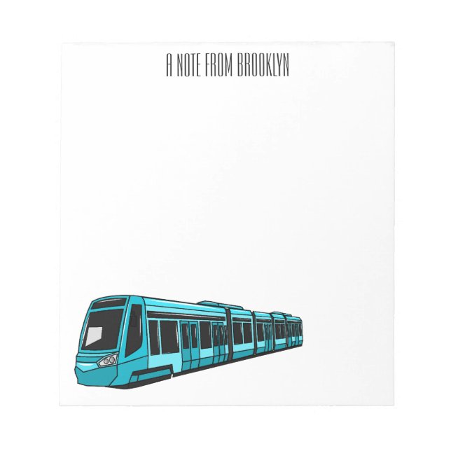 Belysning av elektrisk tecknad för lok anteckningsblock (Framsida)