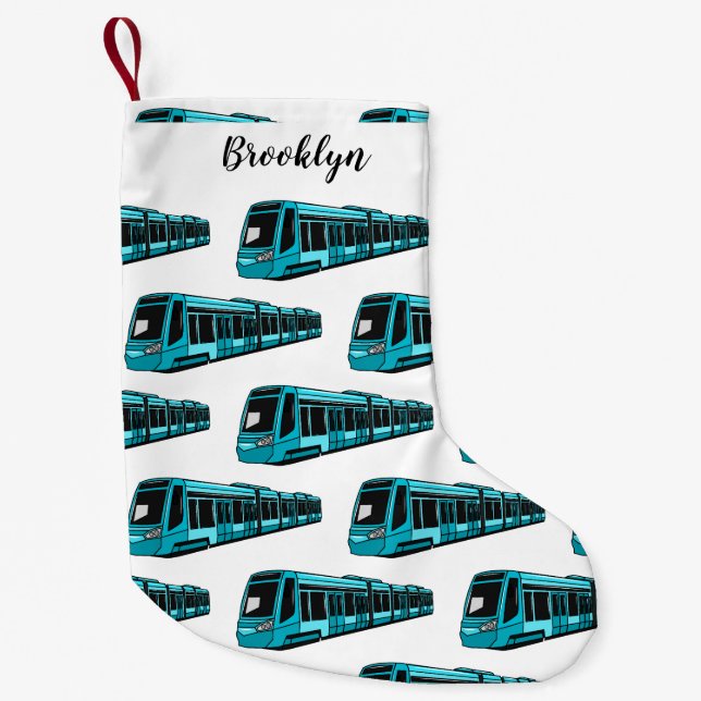 Belysning av elektrisk tecknad för lok liten julstrumpa (Framsidan)