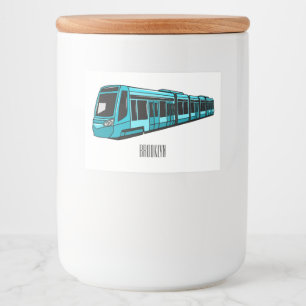 Belysning av elektrisk tecknad för lok mat etiketter