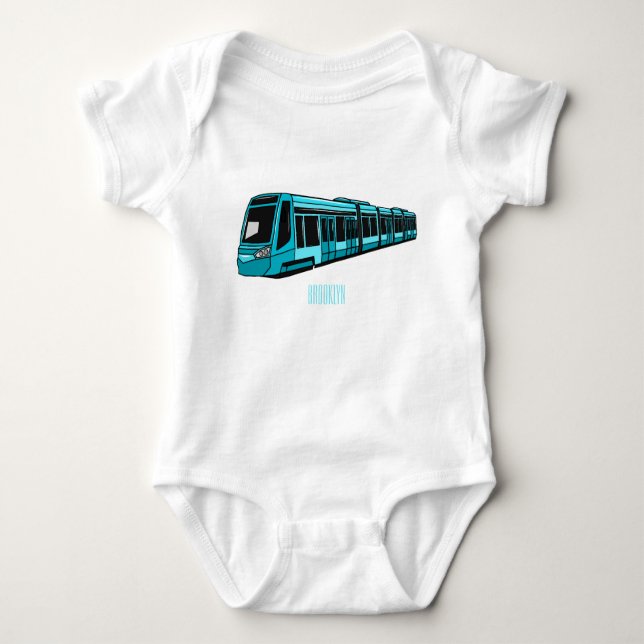 Belysning av elektrisk tecknad för lok t shirt (Framsida)