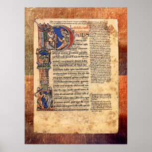 Belysning av epistlar av den St Paul renaissancen Poster