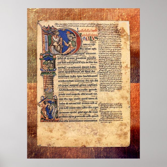 Belysning av Epistles of St Paul Renaissance Poster (Framsidan)