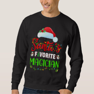 Belysning av Julafton Santa's Favorite Magician-ju Lång Ärmad Tröja