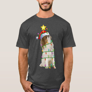 Belysning av Julafton Träd Matching japansk chin C T Shirt
