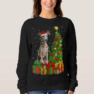 Belysning av Julafton Träd Santa Hat italiensk Gre T Shirt