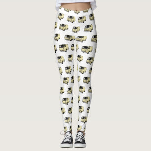 Belysning av klassisk van tecknad leggings