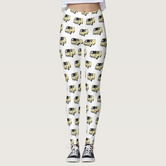 Belysning av klassisk van tecknad leggings (Framsida)