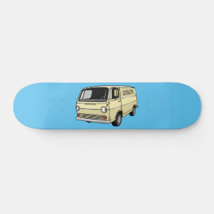 Belysning av klassisk van tecknad mini skateboard bräda 18,5 cm