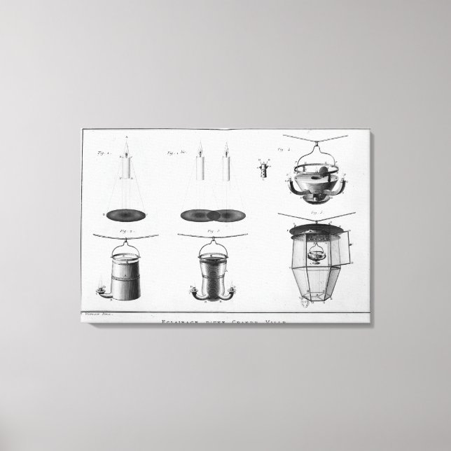 Belysning av storstad canvastryck (Framsida)