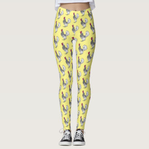 Belysning av tecknad av höns leggings