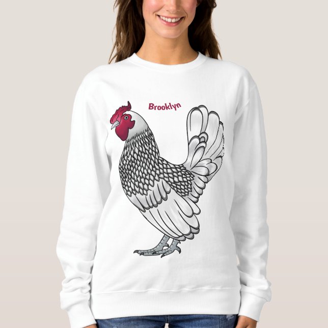 Belysning av tecknad av höns t shirt (Framsida)