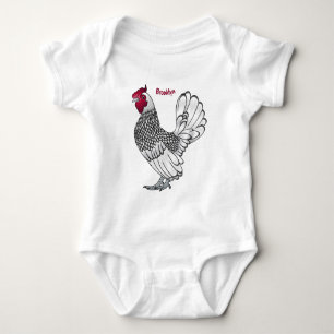 Belysning av tecknad av höns t shirt