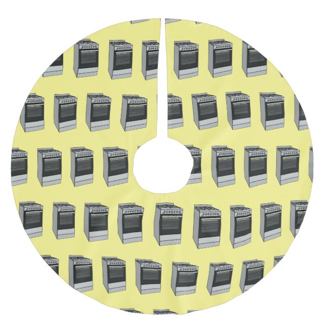 Belysning av tecknad för elspisar julgransmatta borstad polyester (Framsidan)