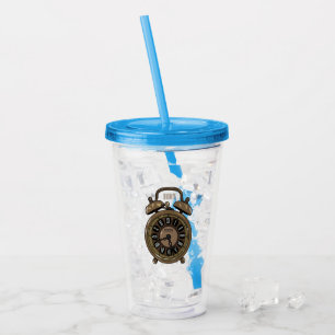 Belysning av tecknad för larmklockan take away mugg