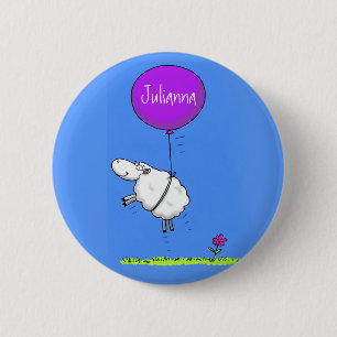 Belysning av tecknad humor för kutym fårballong knapp