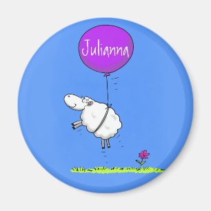 Belysning av tecknad humor för kutym fårballong magnet
