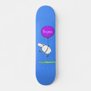 Belysning av tecknad humor för kutym fårballong mini skateboard bräda 18,5 cm